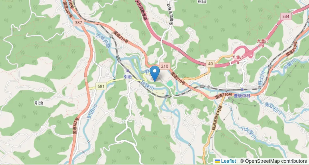 会場の地図（OpenStreetMap）