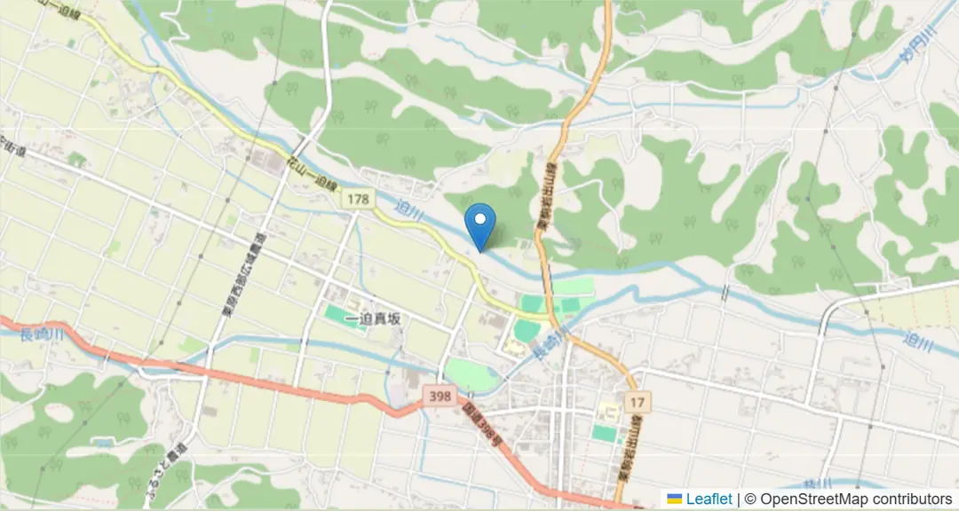 会場の地図（OpenStreetMap）
