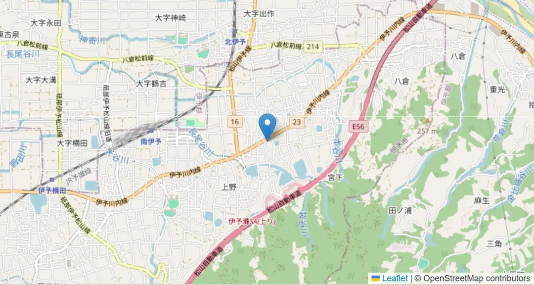会場の地図（OpenStreetMap）