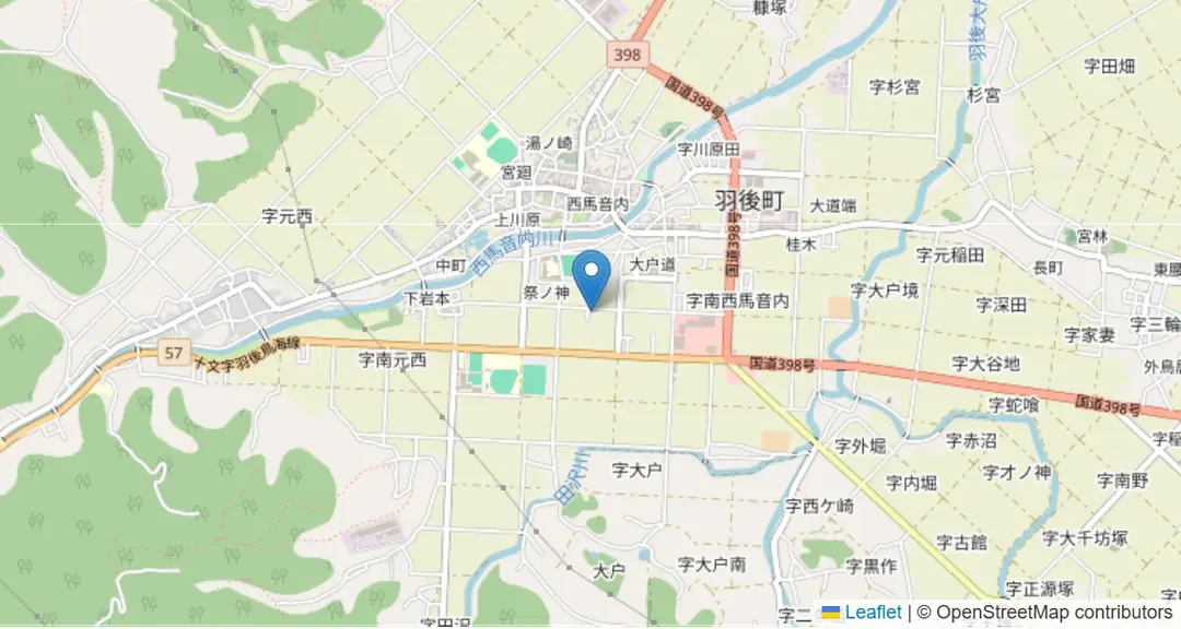 会場の地図（OpenStreetMap）