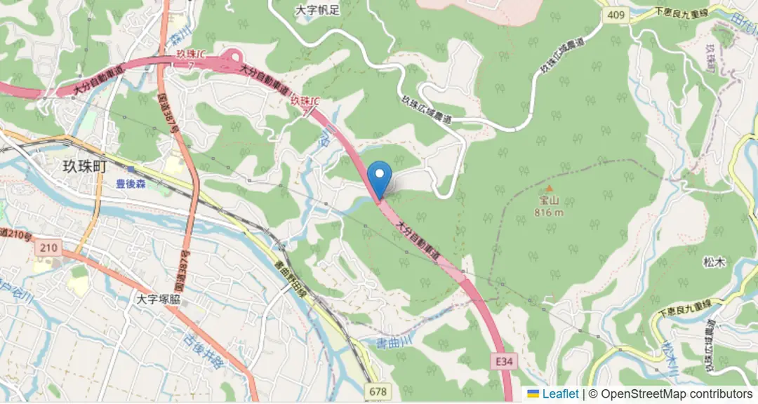 会場の地図（OpenStreetMap）