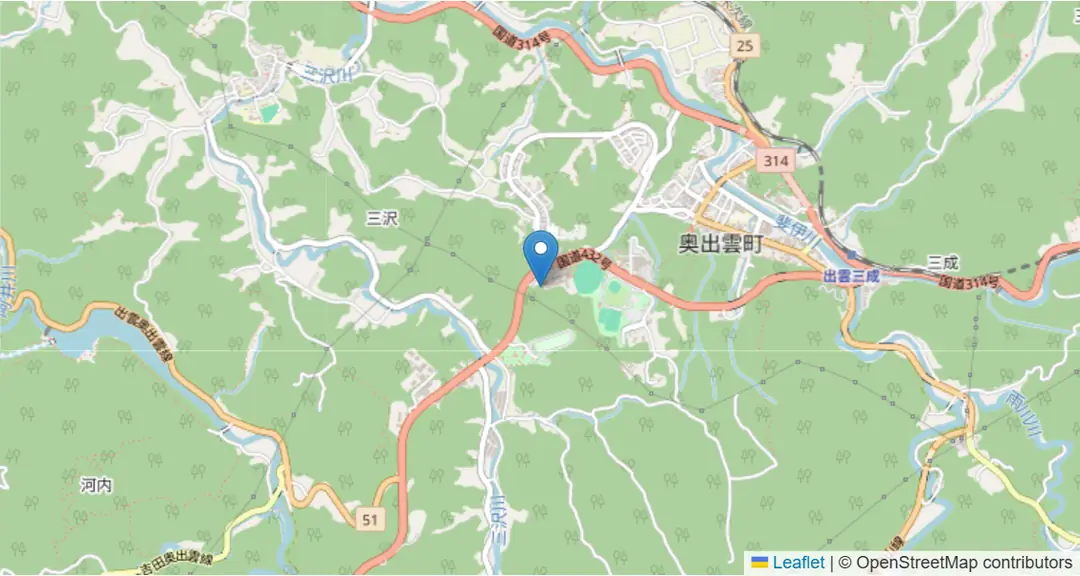 会場の地図（OpenStreetMap）