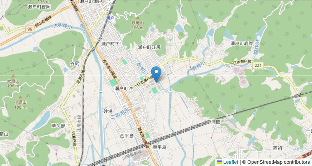 会場の地図（OpenStreetMap）