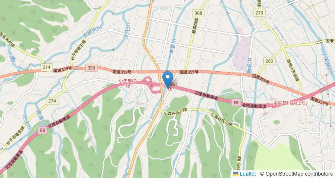 会場の地図（OpenStreetMap）