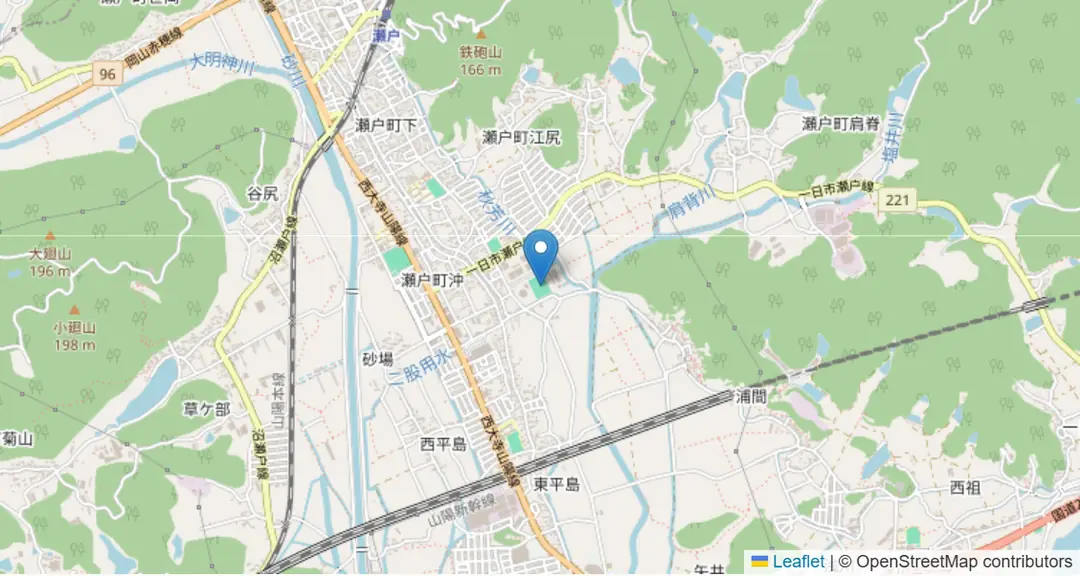 会場の地図(OpenStreetMap)