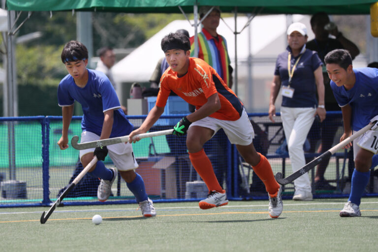 第55回 全日本中学生男子選手権大会 大会最終日 決勝戦 (HC HYOGO HEARTS vs 東原中学校) の様子 (2025/8/18) Photo by 佐藤茂樹