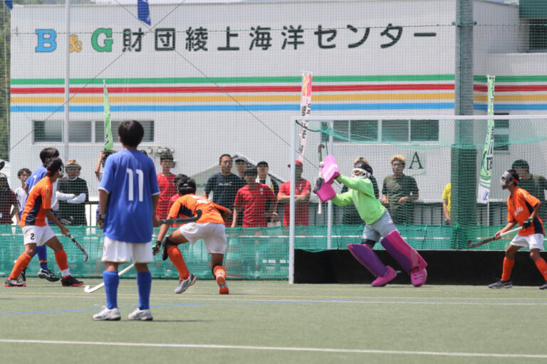 第55回 全日本中学生男子選手権大会 大会最終日 決勝戦 (HC HYOGO HEARTS vs 東原中学校) の様子 (2025/8/18) Photo by 佐藤茂樹