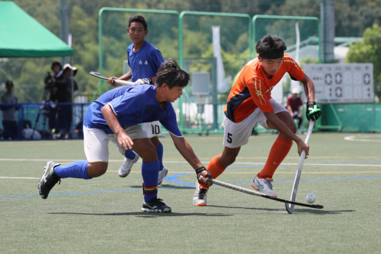 第55回 全日本中学生男子選手権大会 大会最終日 決勝戦 (HC HYOGO HEARTS vs 東原中学校) の様子 (2025/8/18) Photo by 佐藤茂樹