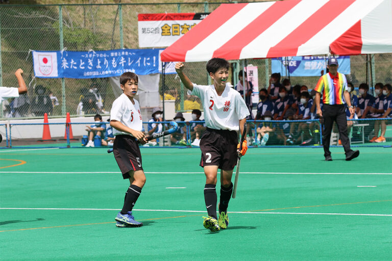 第52回 全日本中学生選手権大会 男子決勝戦 (横田中学校 vs 朝日中学校) の様子 (2022/8/22) Photo by 鈴崎哲夫