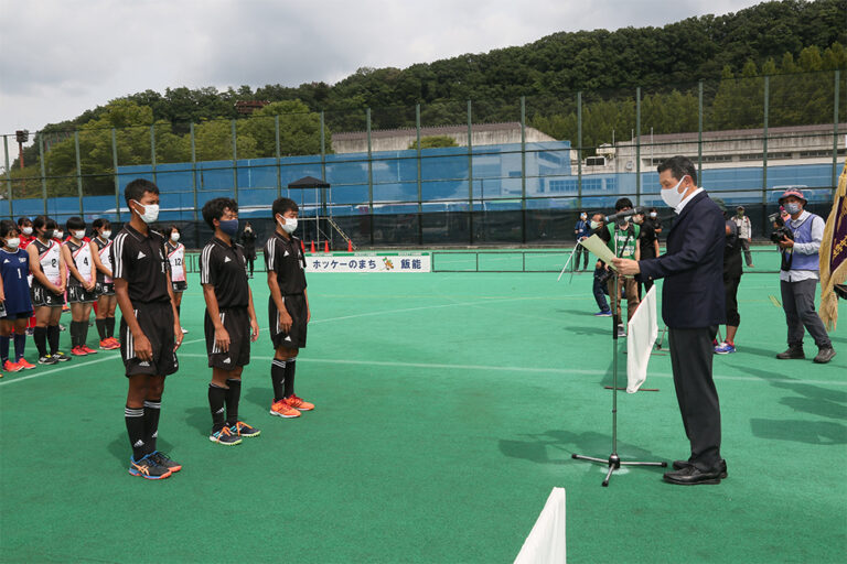 第51回 全日本中学生選手権大会 大会最終日 表彰式の様子 (2021/8/23) Photo by 鈴崎哲夫
