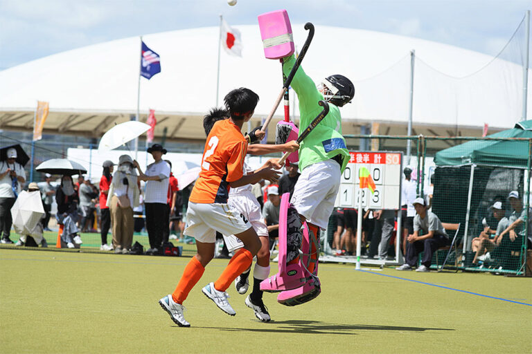 第56回 全日本中学生男子選手権大会 大会最終日 準決勝 (東原中学校 vs 郡山南中学校) の様子 (2026/8/17) Photo by 佐藤茂樹