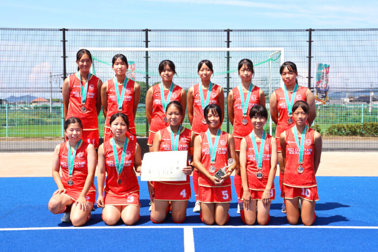 第55回 全日本中学生選手権大会
女子3位・RED OX OYABE HOCKEY CLUB A-15 (富山県)
2025/8/18 Photo by 西村卓