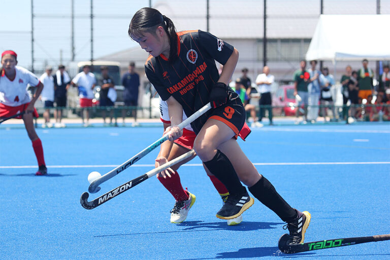 第55回 全日本中学生女子選手権大会 大会最終日 決勝戦 (かかみがはらHC vs 朝日中学校) の様子 (2025/8/18) Photo by 西村卓
