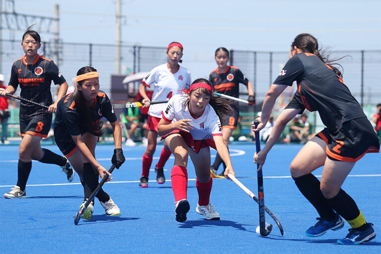 第55回 全日本中学生女子選手権大会 大会最終日 決勝戦 (かかみがはらHC vs 朝日中学校) の様子 (2025/8/18) Photo by 西村卓