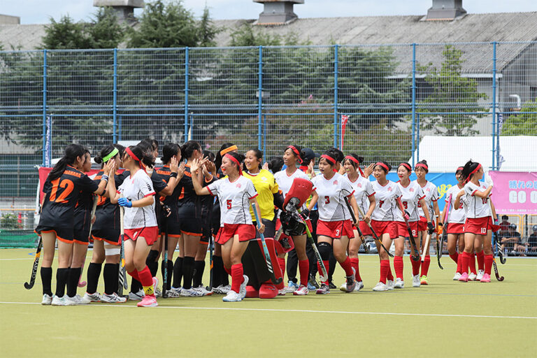 第56回 全日本中学生女子選手権大会 大会最終日 決勝戦 (かかみがはらホッケークラブ vs 朝日中学校) の様子 (2026/8/17) Photo by 佐藤茂樹