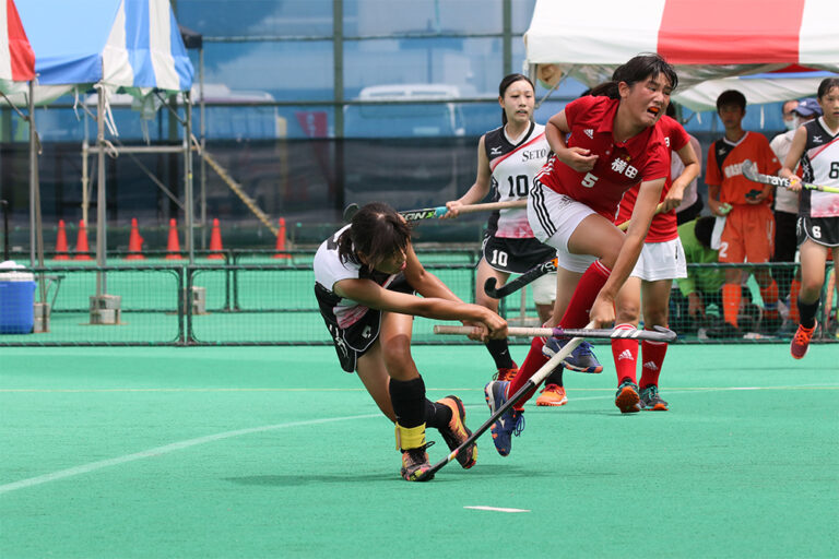 第51回 全日本中学生選手権大会 大会最終日 女子決勝戦 (瀬戸中学校 vs 横田中学校) の様子 (2021/8/23) Photo by 鈴崎哲夫