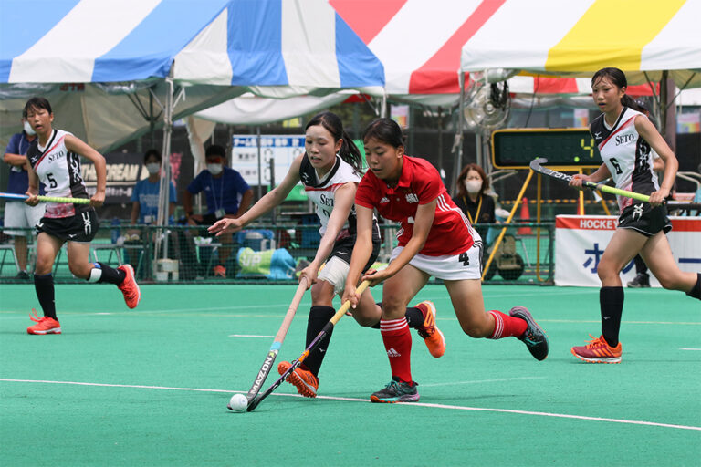 第51回 全日本中学生選手権大会 大会最終日 女子決勝戦 (瀬戸中学校 vs 横田中学校) の様子 (2021/8/23) Photo by 鈴崎哲夫