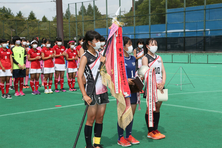 第51回 全日本中学生選手権大会 大会最終日 表彰式の様子 (2021/8/23) Photo by 鈴崎哲夫