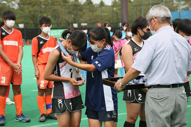 第51回 全日本中学生選手権大会 大会最終日 表彰式の様子 (2021/8/23) Photo by 鈴崎哲夫