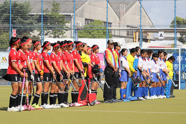 第56回 全日本中学生女子選手権大会 大会最終日 準決勝 (朝日中学校 vs 岩手U-15ホッケークラブ) の様子 (2026/8/17) Photo by 佐藤茂樹